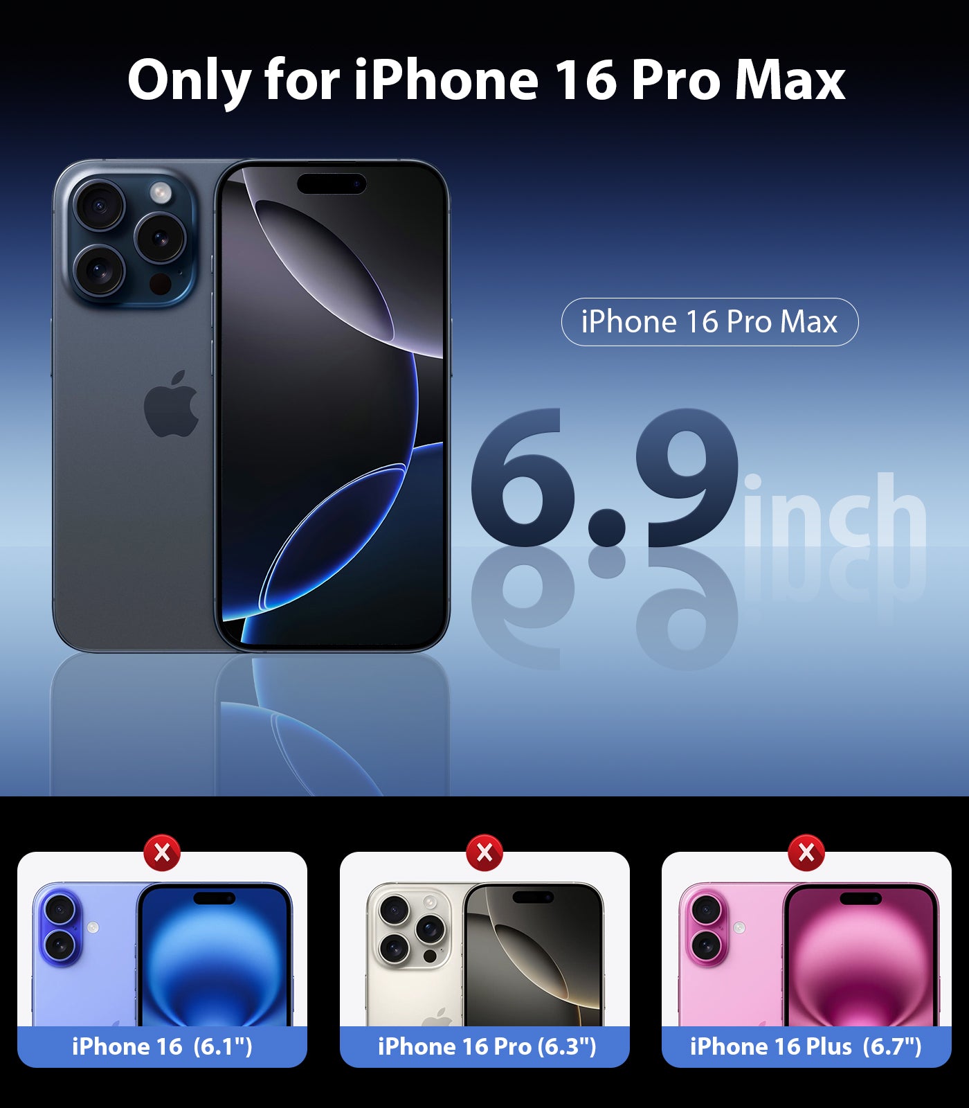 Privacy Screen Protector 3 Pack for iPhone 17 Series 2025