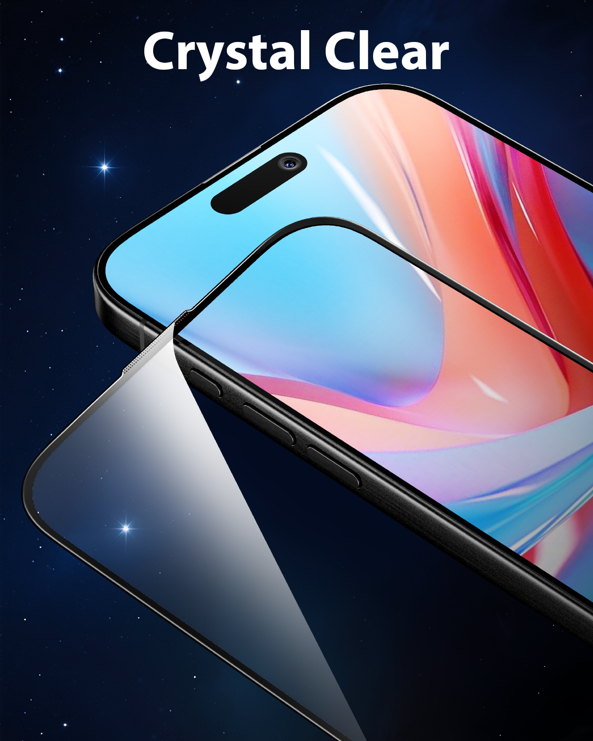 Mkeke for iPhone 16 Pro Screen Protector 3 Pack, [9H+ Tempered Glass] [15FT Military-Grade Drop Protection] Shockproof Full Edge Coverage 2024